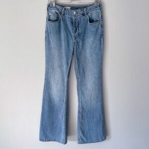 Pilcro High-Rise Trouser Bootcut Jeans Women's Size 30 Anthropologie Button Fly